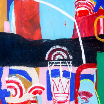 Pintura intitulada "On A Magical Night" por Tommy Lennartsson, Obras de arte originais, Acrílico