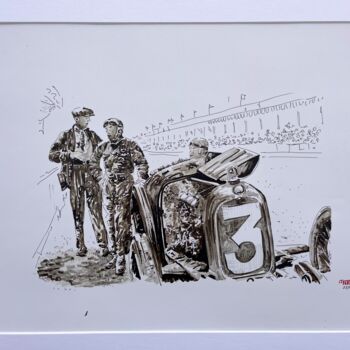 Drawing titled "Bentley" by Bdv, Original Artwork, Ink