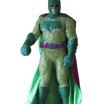 Sculpture titled ""Green man"" by Trm (Thomas Rouan Mosaïste), Original Artwork, Mosaic