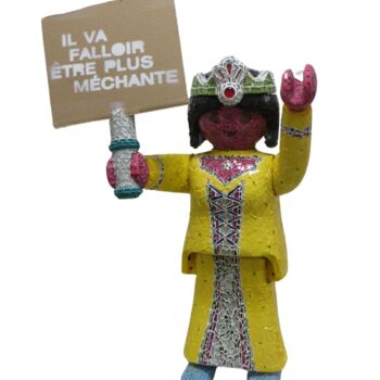 Sculpture intitulée "“Ni souple, ni soum…" par Trm (Thomas Rouan Mosaïste), Œuvre d'art originale, Mosaïque