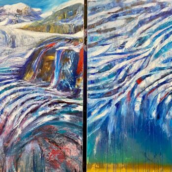 绘画 标题为“Poorly Peyto Glacier” 由Gennadiy V. Ivanov, 原创艺术品, 油