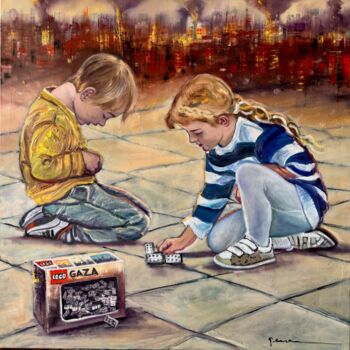 "The Playground" başlıklı Tablo Gennadiy V. Ivanov tarafından, Orijinal sanat, Petrol