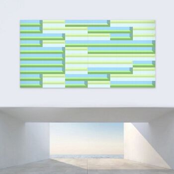 Schilderij getiteld "Symphonist [#0011]" door Kris Kim, Origineel Kunstwerk, Acryl