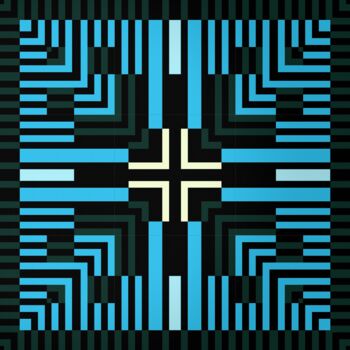 「AXĒS-12886」というタイトルの絵画 Kris Kimによって, オリジナルのアートワーク, アクリル