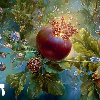 数字艺术 标题为“The Crystal Bloom o…” 由Asnat Unnger, 原创艺术品, 喷墨