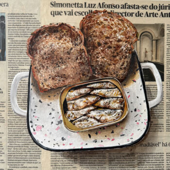 Pintura intitulada "“Breadline Exclusiv…" por Irina Kurganskaya, Obras de arte originais, Acrílico Montado em Cartão
