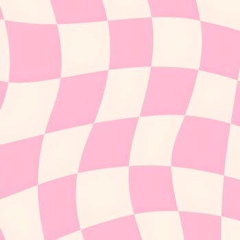 제목이 "Pastel Checkerboard…"인 디지털 아트 春宇 关로, 원작, AI 생성 이미지 판지에 장착됨