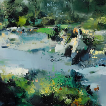 数字艺术 标题为“Stream Basin” 由Alberto Capitani, 原创艺术品, AI生成的图像