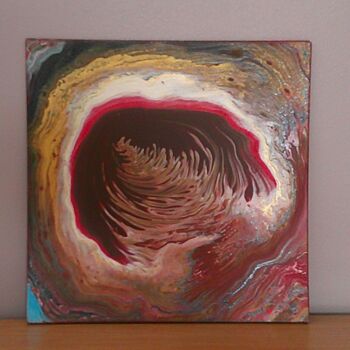 Painting titled "Le Noyau" by Aqualis, Original Artwork, Acrylic