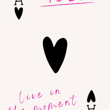 「Live in the Moment:…」というタイトルのデジタルアーツ 春宇 关によって, オリジナルのアートワーク, AI生成画像 段ボールにマウント
