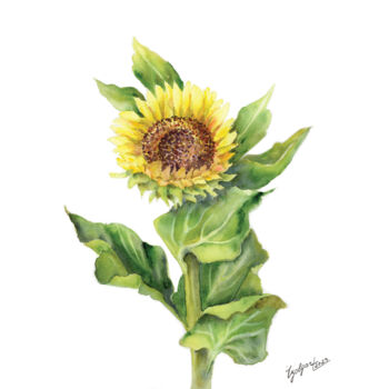 제목이 "Invincible Spirit"인 미술작품 Olha Tielushkina로, 원작, 수채화