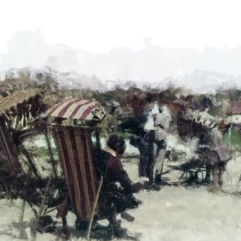 Digital Arts titled "A Day at the Shorel…" by Russell Newell, Original Artwork, 2D Digital Work