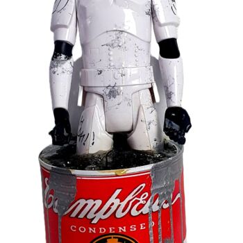 Sculpture titled "Stormtrooper Campbe…" by Pvettese, Original Artwork, Spray paint