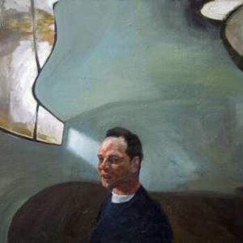 Peinture intitulée "autoportrait" par Mathieu Weemaels, Œuvre d'art originale