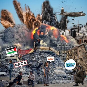 Digitale Kunst getiteld "folie" door Frédéric Agostini, Origineel Kunstwerk, Digitale collage