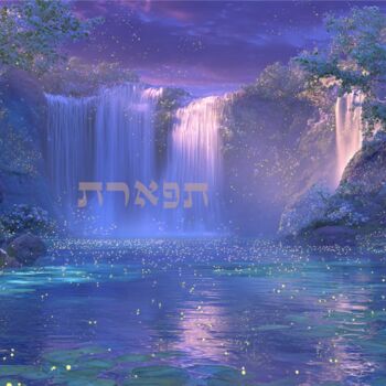 Digital Arts titled "Embrace of Radiant…" by Asnat Unnger, Original Artwork, Digital Painting