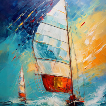 Grafika cyfrowa / sztuka generowana cyfrowo zatytułowany „Racing the Light |…” autorstwa Mathias (1975), Oryginalna praca, M…