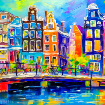 Grafika cyfrowa / sztuka generowana cyfrowo zatytułowany „Bridge of Colors |…” autorstwa Mathias (1975), Oryginalna praca, M…