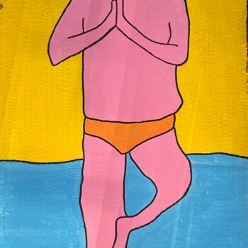 "Feng shui" başlıklı Tablo Mou tarafından, Orijinal sanat, Guaş boya