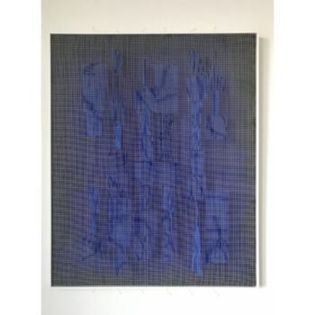 Sculpture titled "Outremer" by Iván  Contreras-Brunet, Original Artwork, Wood Mounted on Other rigid panel