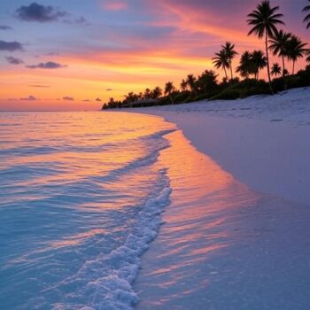 Digitale Kunst getiteld "TABLEAU DE DECORATI…" door Joelle Sifina, Origineel Kunstwerk, Acryl Gemonteerd op Andere stijve pa…