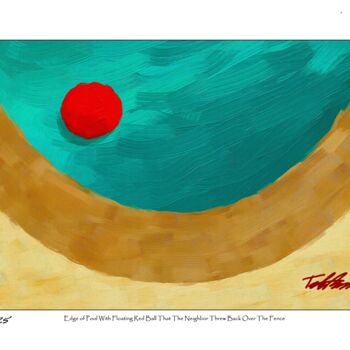 绘画 标题为“"Edge of Pool... "…” 由Tad Anderson, 原创艺术品, 数字打印