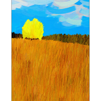 Malerei mit dem Titel ""Andropogon Downslo…" von Tad Anderson, Original-Kunstwerk, Digitaldruck