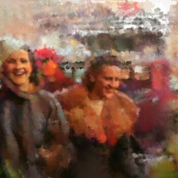 Digital Arts titled "Friends" by Russell Newell, Original Artwork, 2D Digital Work