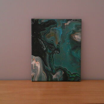 Painting titled "L'Eprit des Abysses" by Aqualis, Original Artwork, Acrylic