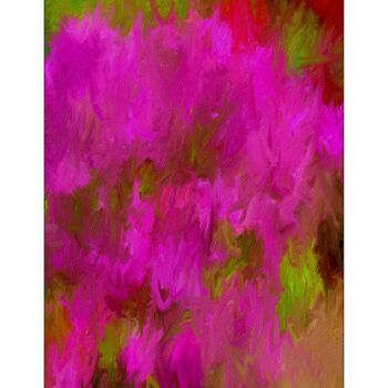 Malerei mit dem Titel "‘Rosy Lights’ Azale…" von Tad Anderson, Original-Kunstwerk, Digitaldruck