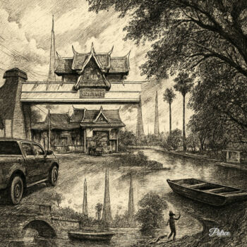 Gravures & estampes intitulée "Gateway Reflections" par Patrick John Bennett (Patrice), Œuvre d'art originale, Photographie…