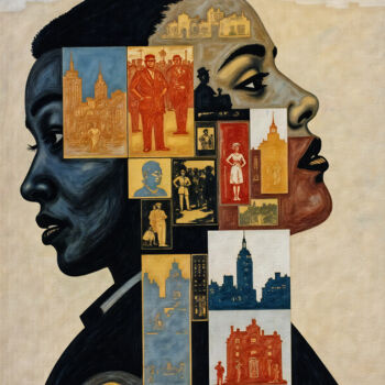 Arts numériques intitulée "A Mosaic of Becoming" par Jan Keteleer, Œuvre d'art originale, Collage numérique