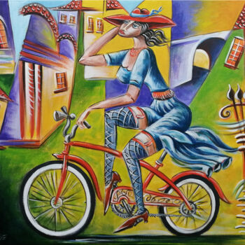 제목이 "Woman Chillout #M338"인 미술작품 Thomas Lange로, 원작, 기름