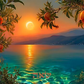Digital Arts με τίτλο "Soulmates’ Glow. Th…" από Asnat Unnger, Αυθεντικά έργα τέχνης, Ψηφιακή ζωγραφική