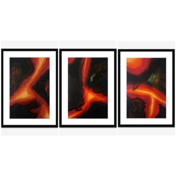 Malerei mit dem Titel "Molten" von Anna Mwaimba Mphande (Anna.k.m), Original-Kunstwerk, Acryl