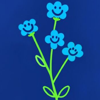 제목이 "Bluebells' Daydreams"인 미술작품 Ivy Blue로, 원작, 아크릴