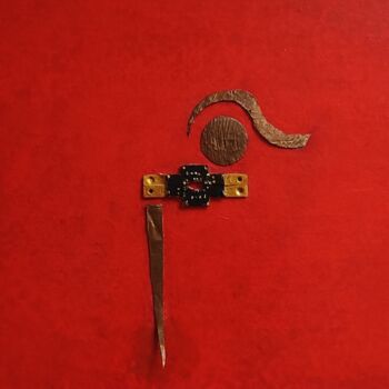 Painting titled "EKI LIBRE" by Frédérique Gouzien, Original Artwork, Acrylic