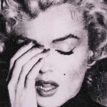 Peinture intitulée "Marilyn Crying, Sma…" par Russell Young, Œuvre d'art originale, Acrylique