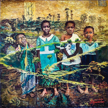 "Natural Lives" başlıklı Tablo Fatih Sungurtekin tarafından, Orijinal sanat, Petrol Ahşap Sedye çerçevesi üzerine monte edil…