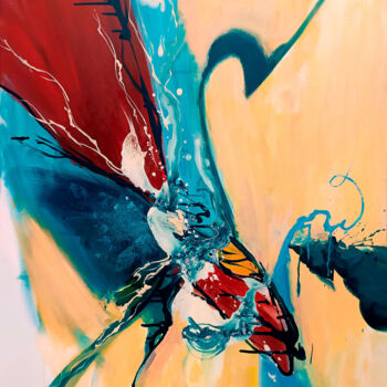 Peinture intitulée "Energy" par Artem Katalkin, Œuvre d'art originale, Acrylique Monté sur Châssis en bois