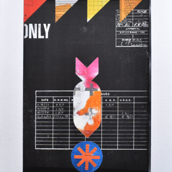 Collages intitolato "Love missile F1-11" da Manel Villalonga, Opera d'arte originale, Collages