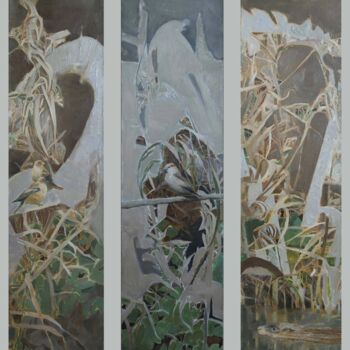 "WHISPERS OF THE REE…" başlıklı Tablo Dmytro Dotsenko tarafından, Orijinal sanat, Petrol