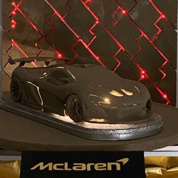 Sculpture titled "Mure SAR" by Stilear, Original Artwork, Sand Mounted on Wood Stretcher frame