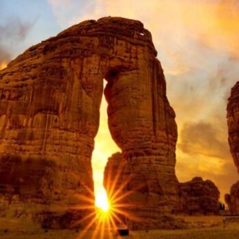 Sculpture titled "Éléphant AlUla SAR" by Stilear, Original Artwork, Sand