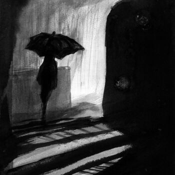 "Tren" başlıklı Tablo Salsor tarafından, Orijinal sanat, Suluboya