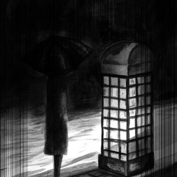 "La Decisión" başlıklı Tablo Salsor tarafından, Orijinal sanat, Suluboya