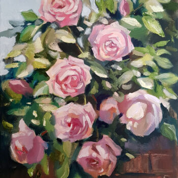 "Roses" başlıklı Tablo Olga Lomax tarafından, Orijinal sanat, Petrol
