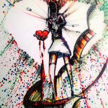 Dessin intitulée "serie sintergica" par Wenceslao Perez-Millan Garcia, Œuvre d'art originale, Encre