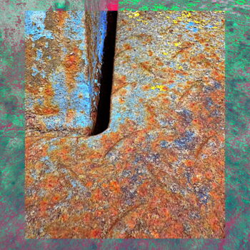 Fotografie mit dem Titel "Korrosion im Farbsp…" von Frank Wichmann (sinnesreiz.art), Original-Kunstwerk, Digitale Fotografie