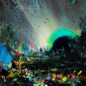 "Genesis of the Blac…" başlıklı Dijital Sanat Alberto Capitani tarafından, Orijinal sanat, AI tarafından oluşturulan görüntü